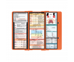 WhiteCoat Clipboard® Trifold - Orange Respiratory Therapy Edition